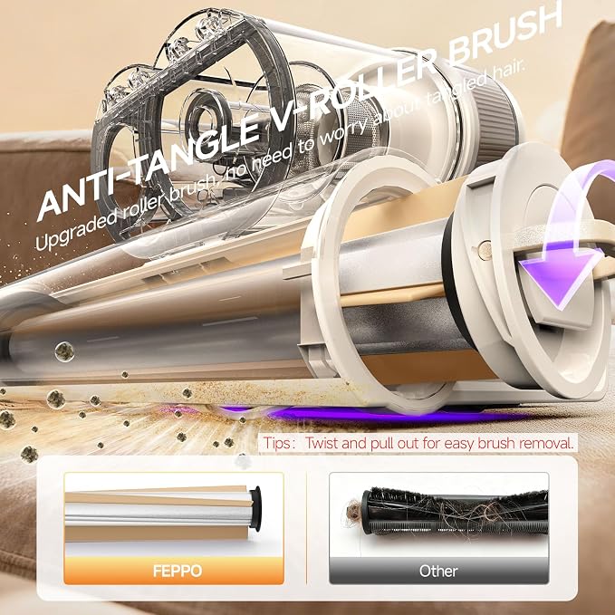 FEPPO 4-in-1 Mattress Vacuum Cleaner PRO, 16KPa Handheld Vacuum - Image 7