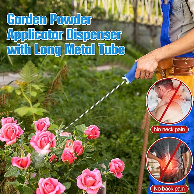 2PCS Diatomaceous Earth Powder Duster, Longer 9" to 22" Retractable Garden - Image 5