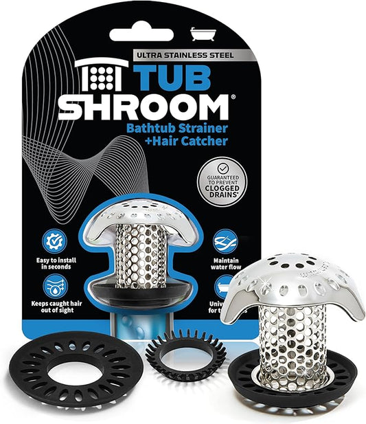 TubShroom Ultra Revolutionary Bath Tub Drain Protector Hair by TubShroom