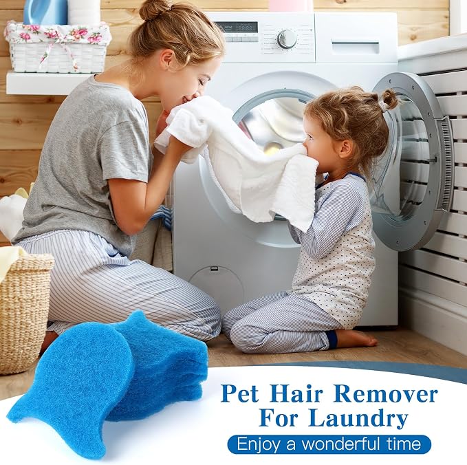 12PCS Pet Hair Remover for Laundry, Reusable Laundry Pet Hair Catcher, Soft - Image 6