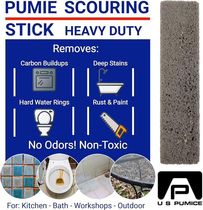 PUMIE 3 Pack Scouring Stick, Toilet Bowl Ring Remover, Heavy Duty Extra Strong - Image 2