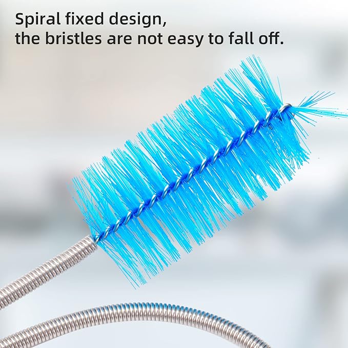 Annhua 39" Pipe Brushes Tube Cleaning Brush Flexible, Feeding Tube Brush Hose - Image 6