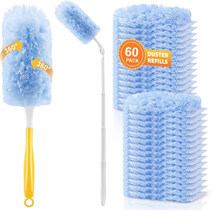 60-Pack Heavy Duty Duster Refills Compatible by HIMONI