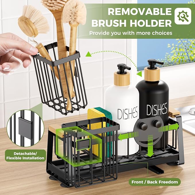 Sponge Holder for Kitchen Sink, Sink Caddy Organizer - Image 5
