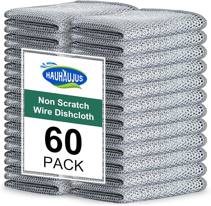 Non Scratch Wire Dishcloth, 60 Pack by Unknown