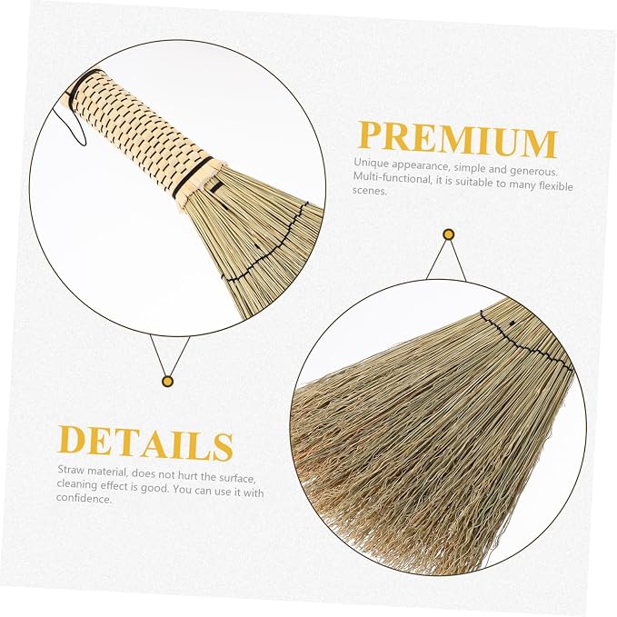 Corn Whisk Broom Handcrafted Mini Dust Brush - Image 6