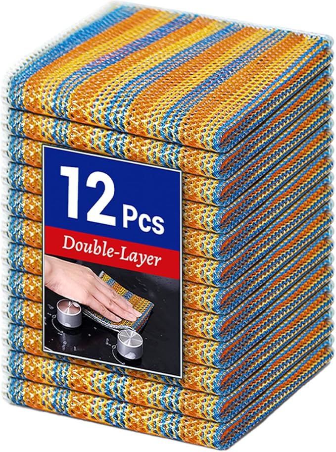 12PCS Non-Scratch Multipurpose Steel Wire Dishcloths by Wangjinpeng