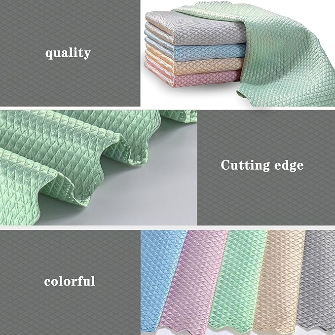 Streak Free Miracle Microfiber Cleaning Cloth, 15 Pack Nanoscale Lint Free - Image 6