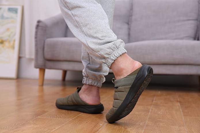 KUBUA Slippers for Men and Womens Indoor House Shoes Plush Slip on Outdoor - Image 6