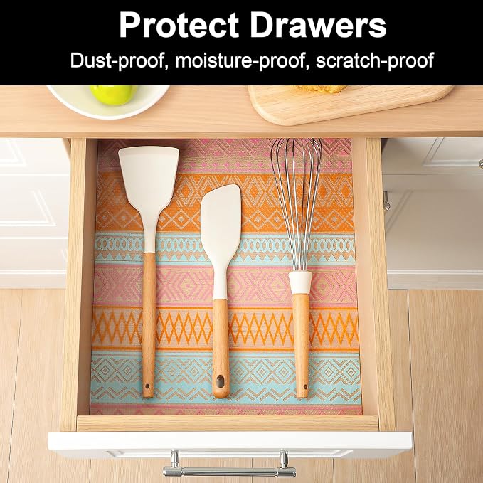Cooyes Shelf Drawer and Cabinet Liner, Washable Oil-Proof Shelf Liners - Image 3
