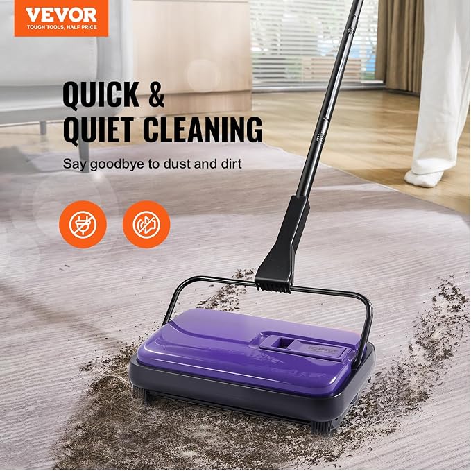 VEVOR Carpet Sweeper Manual, Floor Sweeper - Image 2