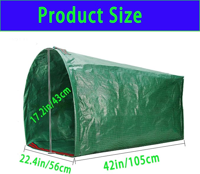72-Gallon Large Yard Waste Bags, Large Yard Dustpan-Type Lawn and Leaf Bags - Image 2