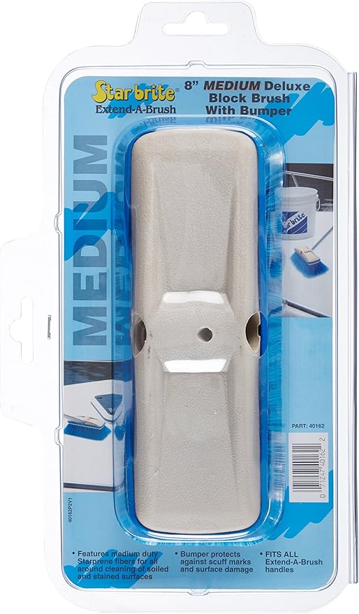 STAR BRITE Premium Medium Wash 8" Brush Head W/Bumper - Image 2