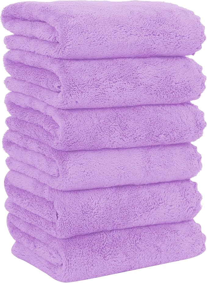 MOONQUEEN 6 Pack Premium Hand Towels by MOONQUEEN