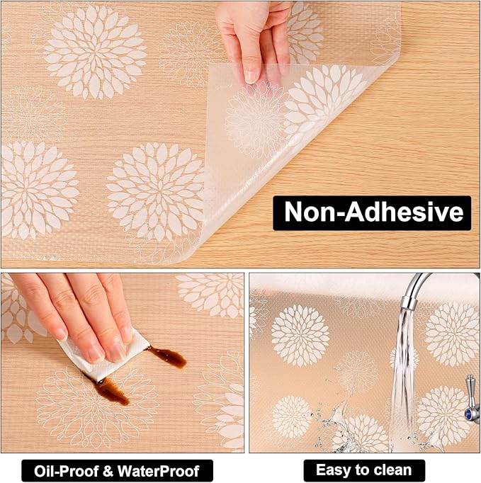 Cooyes Shelf and Drawer Liners for Kitchen Cabinets, Non Adhesive Cabinet Liner - Image 6