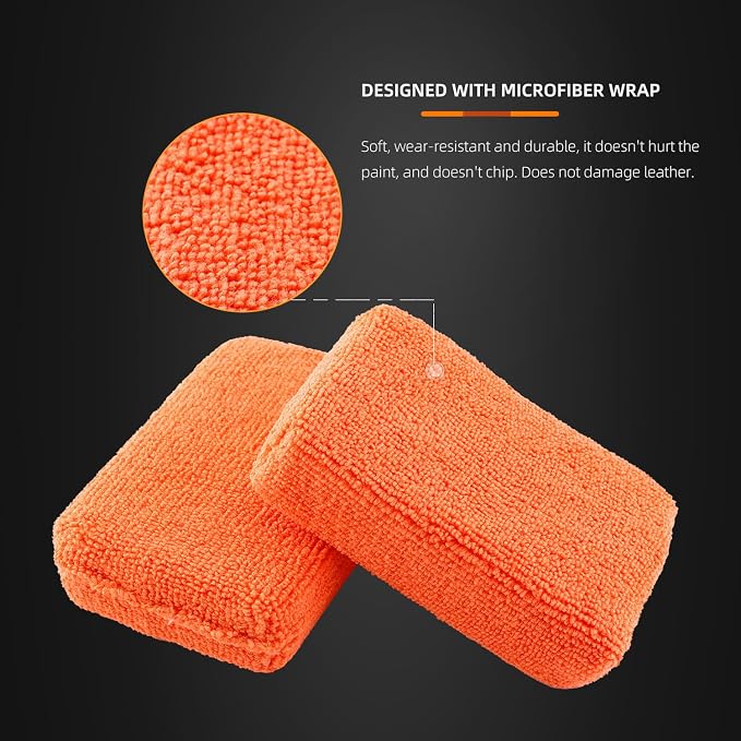 Microfiber Applicator Pad, SPTA Premium Microfiber Sponge and Cleaning Pads - Image 4