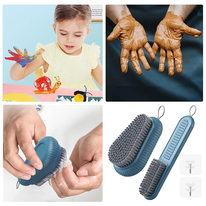 2PCS Heavy Duty Nail Brush for Cleaning Fingernails - Image 4