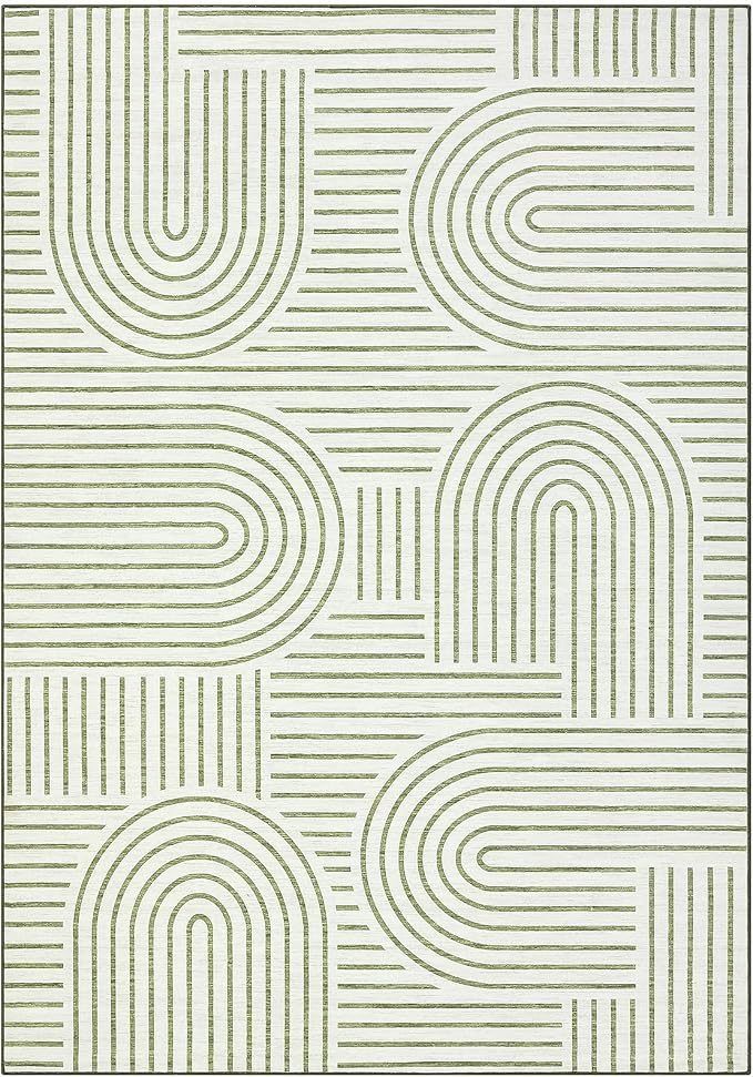 Washable Rug 6x9 Area Rugs for Living Room, Abstract Rug for Bedroom, Soft - Image 4
