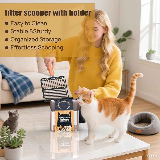 Heavy Duty Metal Cat Litter Scoop - Image 2