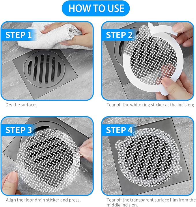 50pcs Disposable Shower Drain Hair Catcher Hair Trap - Image 6