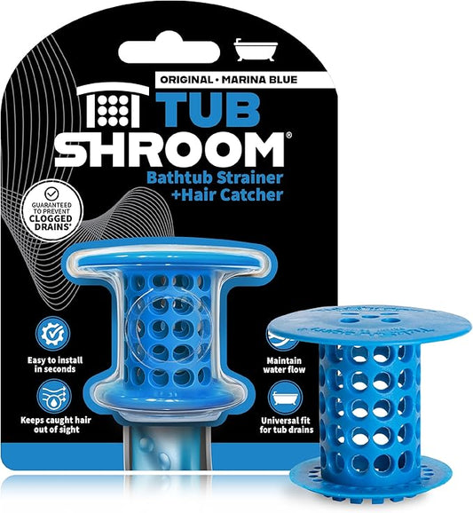 TubShroom Bathtub Drain Hair Catcher – In-Drain Tub Strainer & Clog Prevention by TubShroom