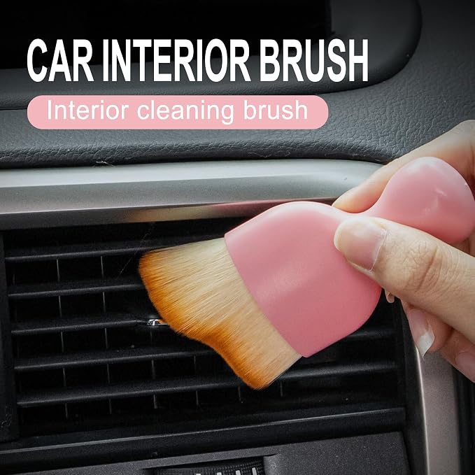 GaRhomxy Car Detailing Brushes, Car Interior Dust Sweeping Soft Brush, Soft - Image 4