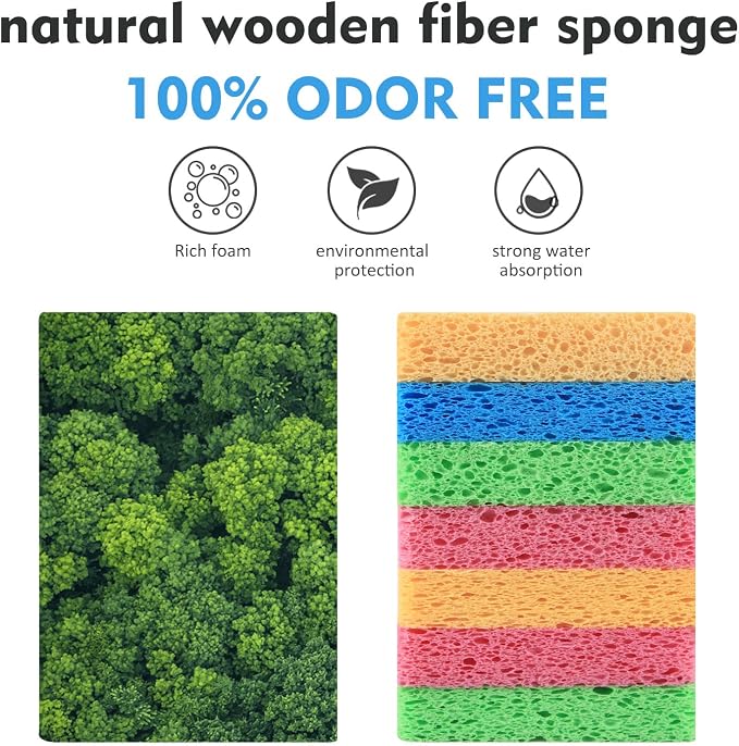 12 - Pack Non-Scratch Scrub Sponges - Sponges - Image 6