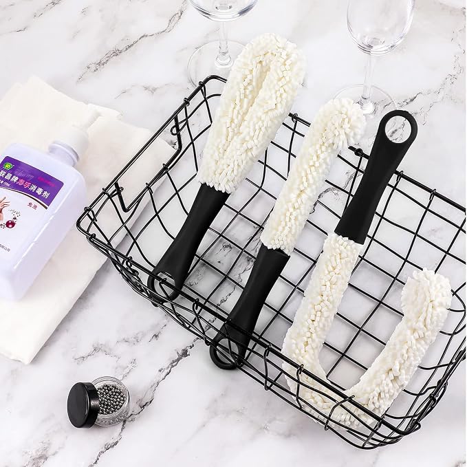 3 Pieces Decanter Cleaning Brush Flexible Bottle Scourer and 400 Pieces - Image 6
