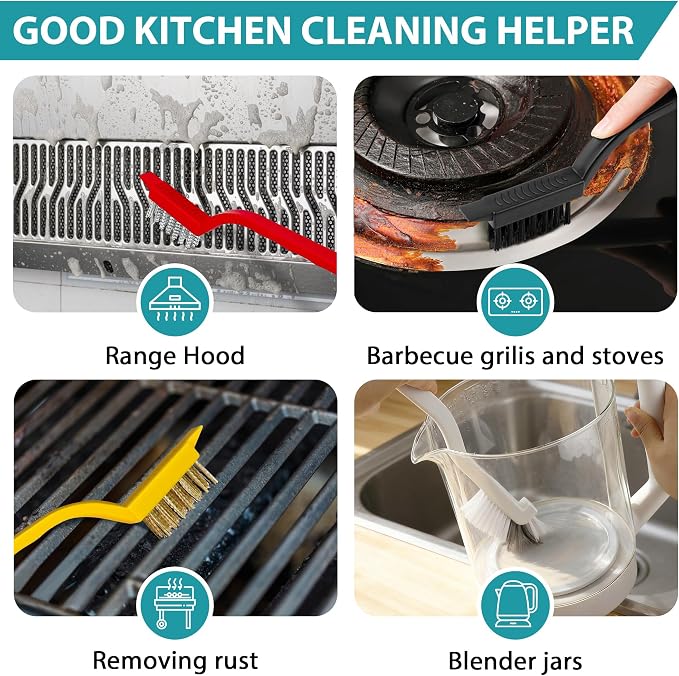 8 Pcs Crevice Cleaning Brush Set, Tight Spaces - Image 6
