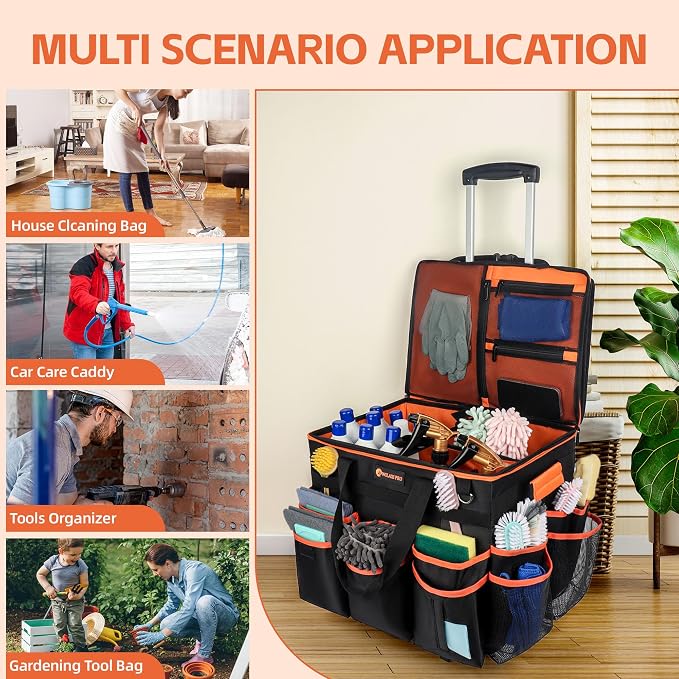 WILAXI PRO Large Rolling Cleaning Caddy - Image 7