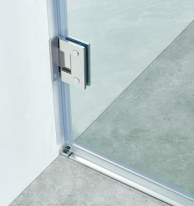 Pivot Shower Door, Adjustable Width 58.5-60" W x 76" H Shower Glass Door - Image 7