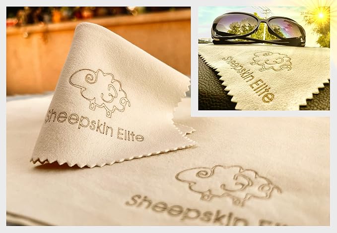 Natural Chamois Leather Eyeglass Cleaning Cloth Camera Lens Cleaning Cloths - Image 2