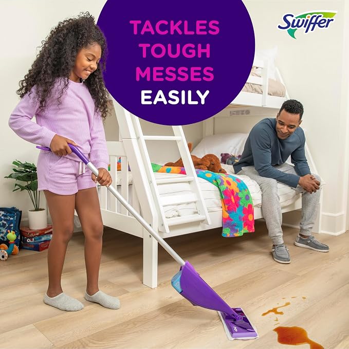 Swiffer WetJet Hardwood Floor Cleaner Spray Mop Pad Refill, Bathroom Cleaning - Image 5