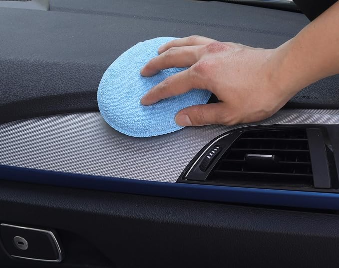 SimpleHouseware Car Wash Sponge Wax Microfiber Applicator Pads - Image 4