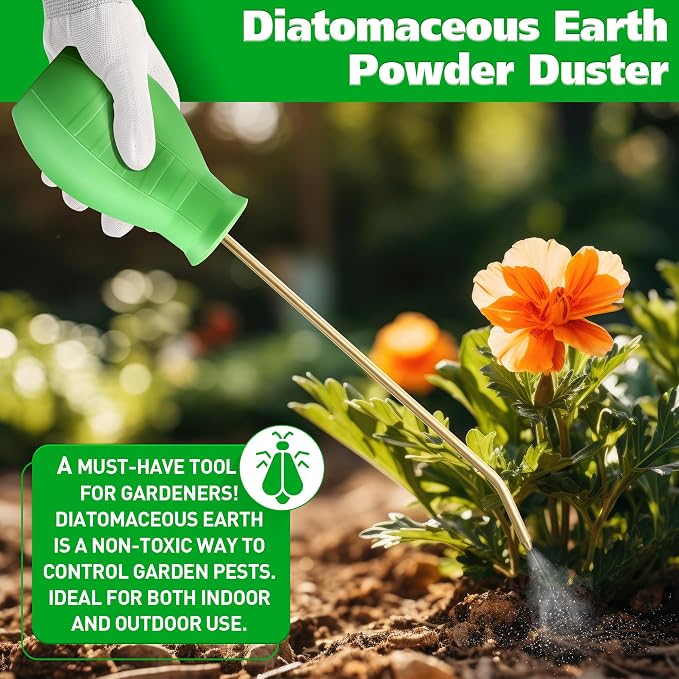 Diatomaceous Earth Powder Duster, 8OZ Garden Powder Applicator Dispenser - Image 4