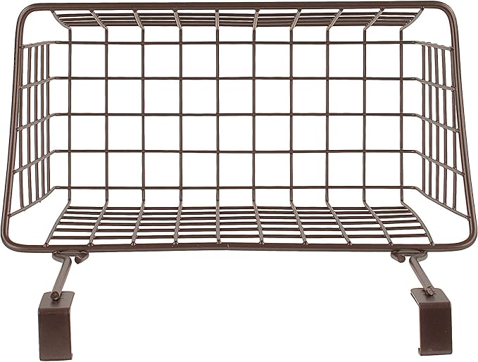 Spectrum Medium Cabinet Door Wire Basket Grid Over Cabinet Organizer Bronze - Image 4
