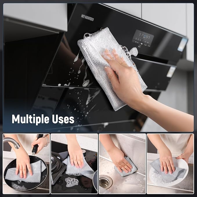 3 Layers Non Scratch Wire Dish Cleaning Supplies 36PCS - Image 6