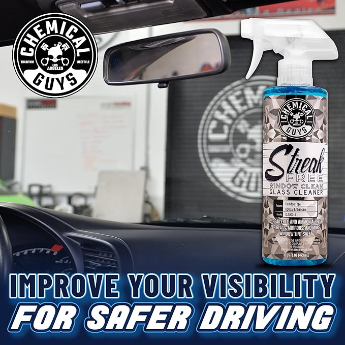 Chemical Guys CLD30016 Streak Free Glass & Window Cleaner, Ammonia Free & Safe - Image 3
