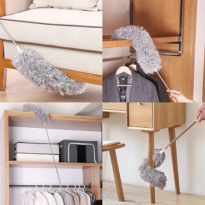 Dusters for Cleaning High Ceiling Fan, Newliton Microfiber Feather Duster - Image 6