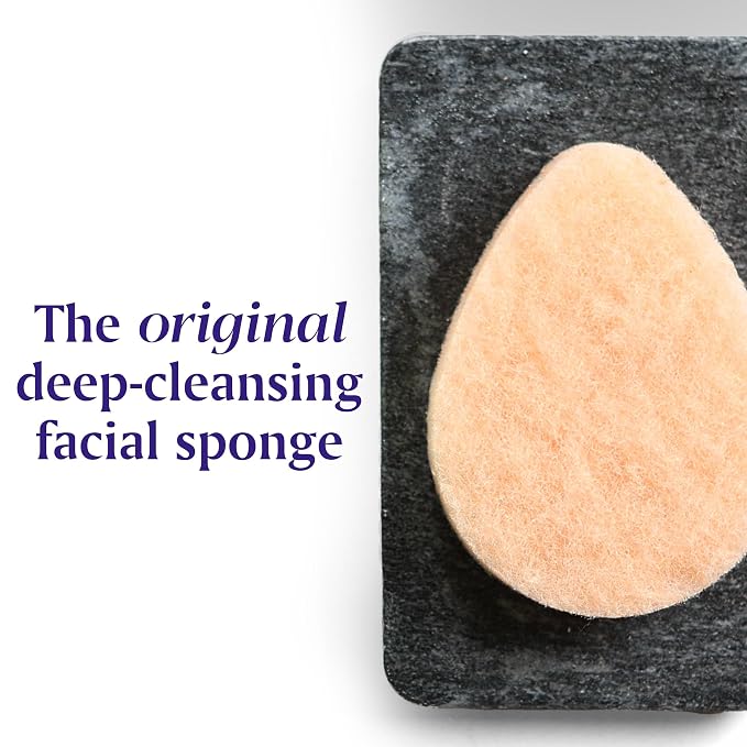 Buf-Puf Gentle Facial Sponge, Dermatologist Developed, Removes Deep Down Dirt & - Image 9