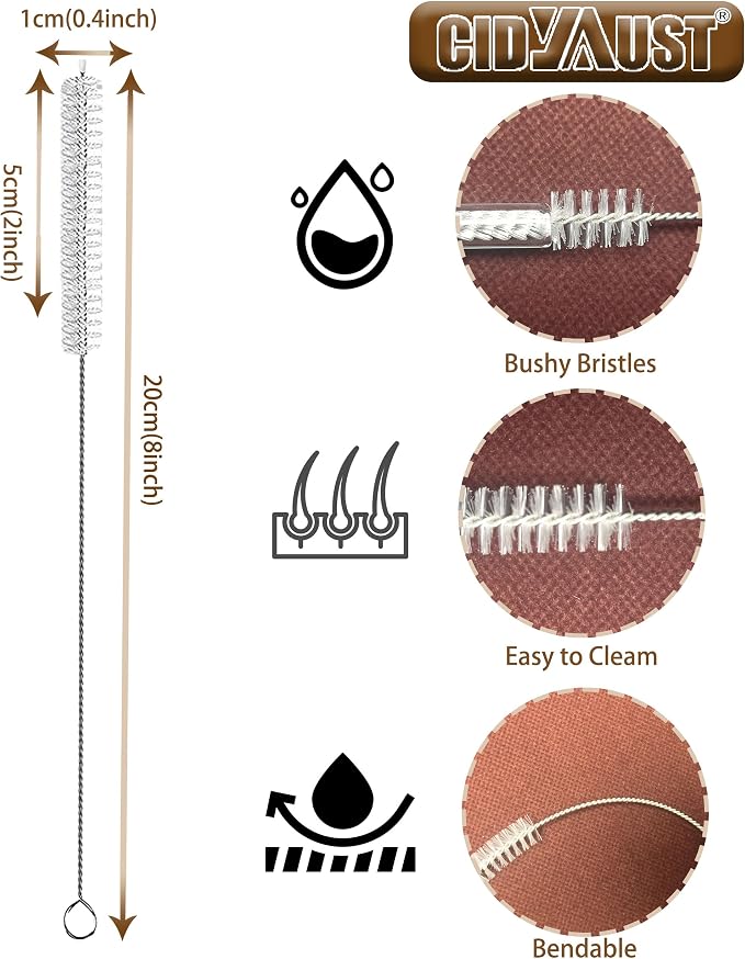 ClDYAUST Straw Cleaner Brush for Stanley Cup, Straw Cleaning Brush by 304 - Image 2