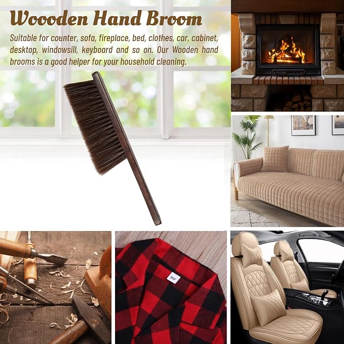 Woooden Hand Broom Dust Brush Bench Brush - Image 5