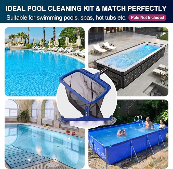 Fine Mesh Pool Net & Brush Head Combo - Image 6