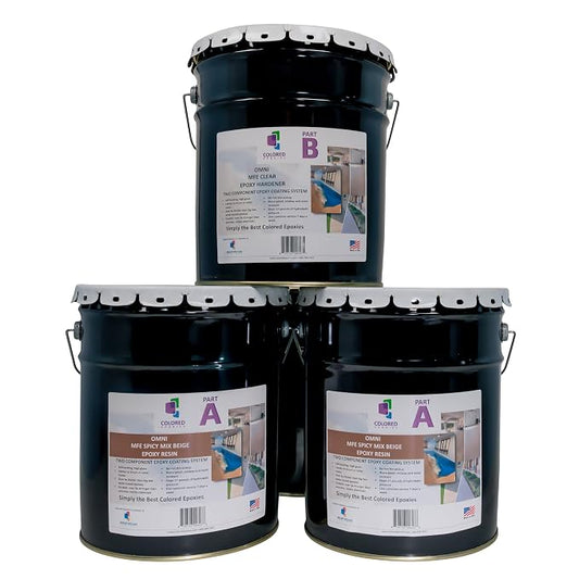 Colored Epoxies Spicy Mix Beige Epoxy Resin Coating Made by ColoredEpoxies