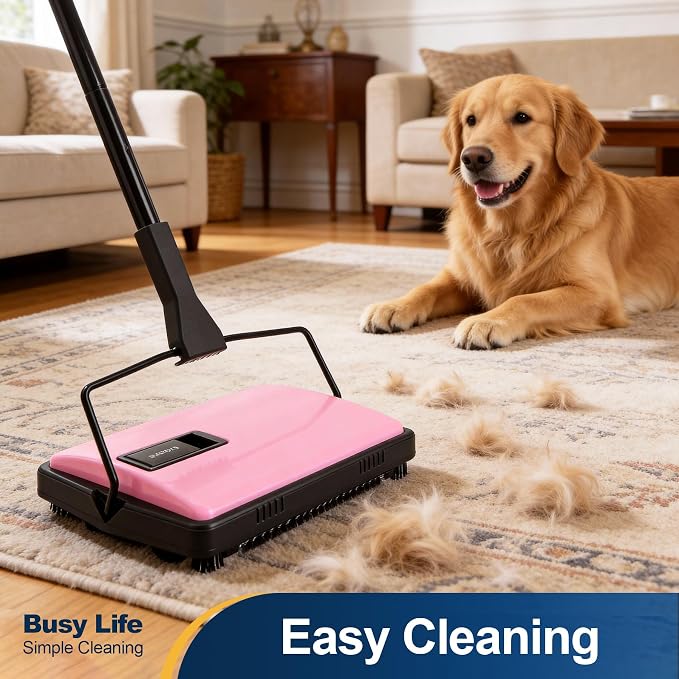 Yocada Manual Carpet Sweeper Cleaner Household Sweeper - Image 2