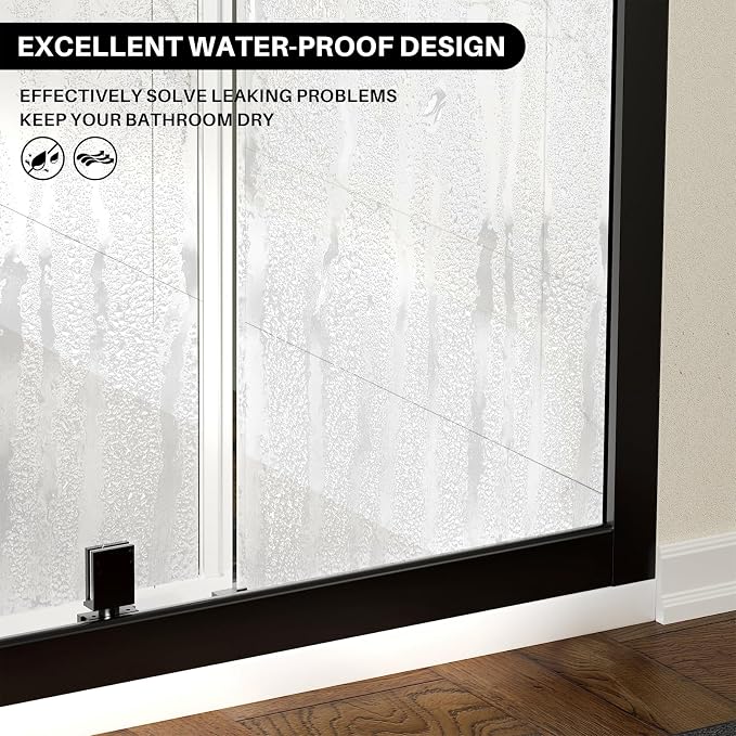 WinZo 31-32" W ×72" H Small Pivot Shower Door - Image 5