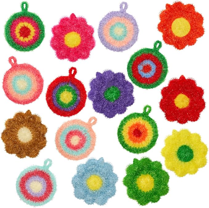 Kenning 16 Pcs Dish Scrubber Non Scratch Dish Washing Scrubbers Reusable by Kenning