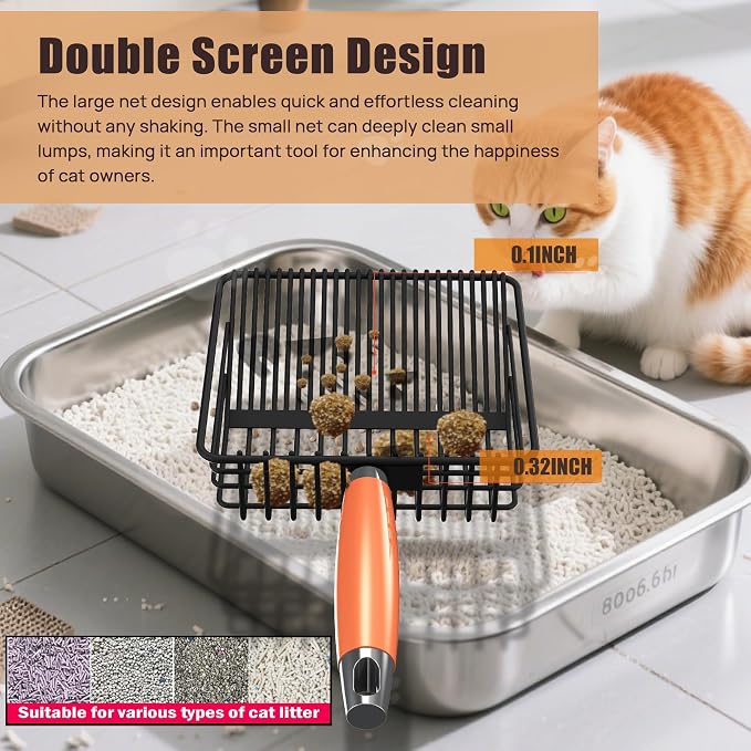 Heavy Duty Metal Cat Litter Scoop - Image 3