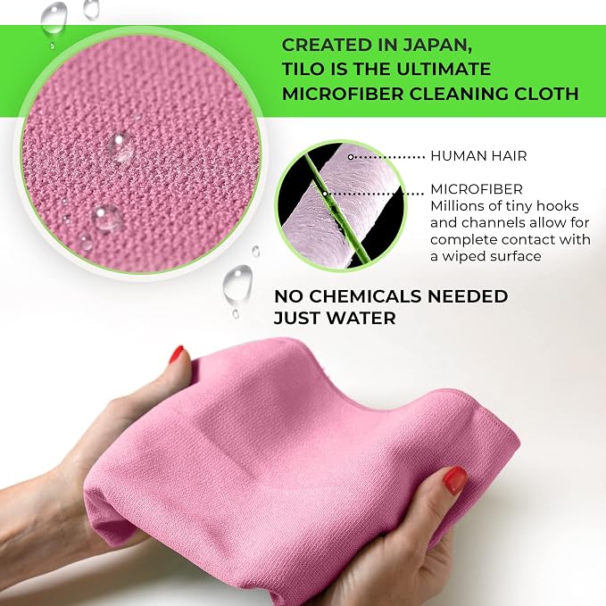 TILO Microfiber Cleaning Cloth – 19x13 Inch Ultra-Absorbent, Streak-Free - Image 6