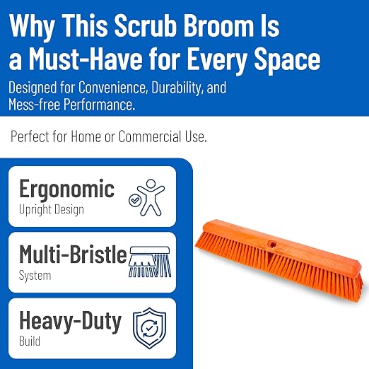 SPARTA 41890EC24 Omni Sweep Plastic Push Broom Head, Heavy Duty, Industrial - Image 3
